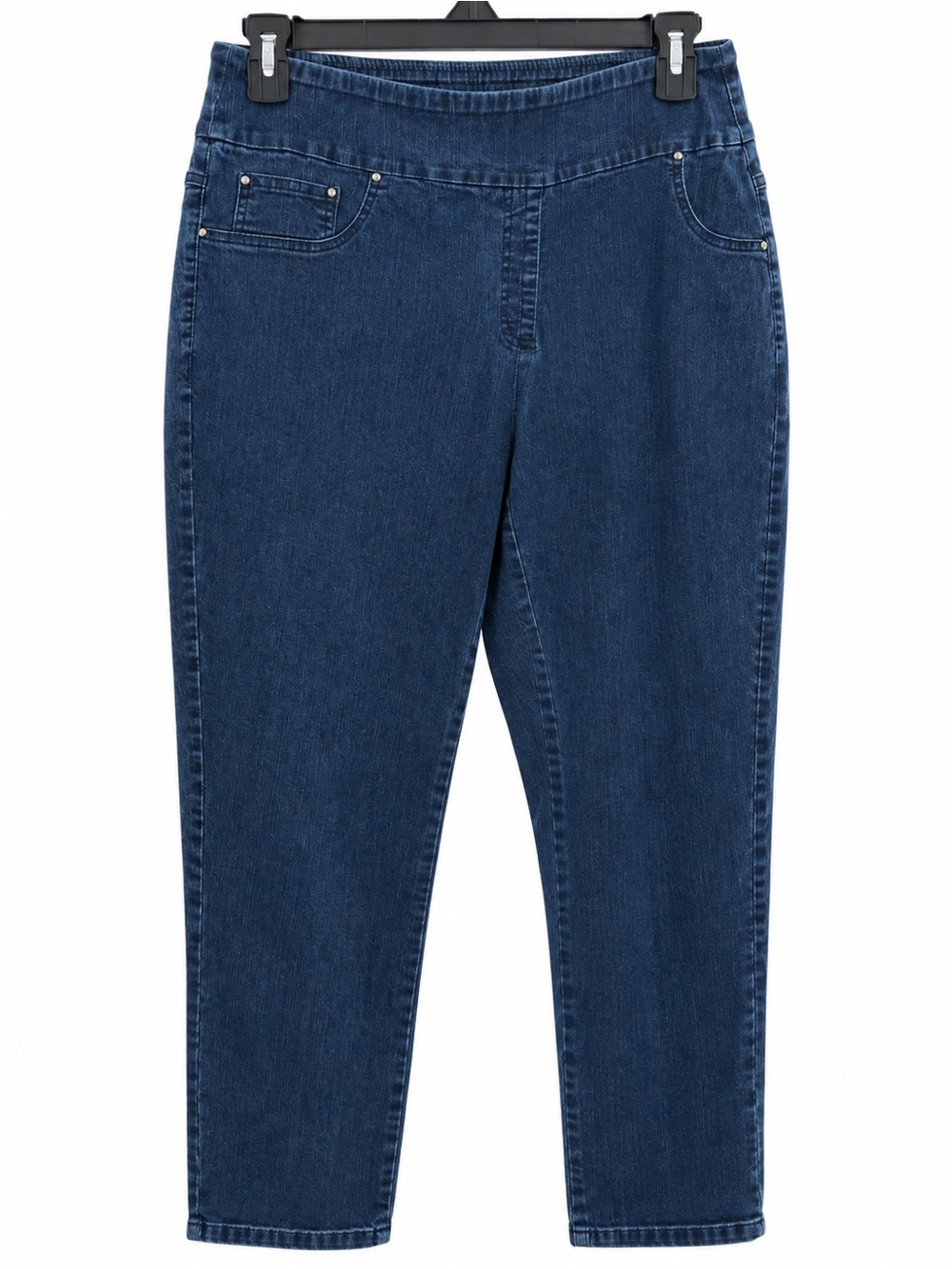Ruby Rd. Indigo Pull-On Cropped Ankle Jeans